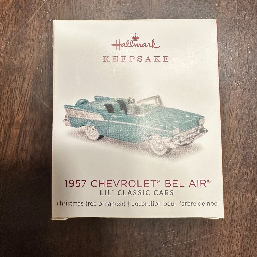 Hallmark Keepsake 1957 Chevrolet Bel Air Lil Classic Cars Christmas Ornament